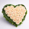 Сердце из кремовых роз - Купидон 3